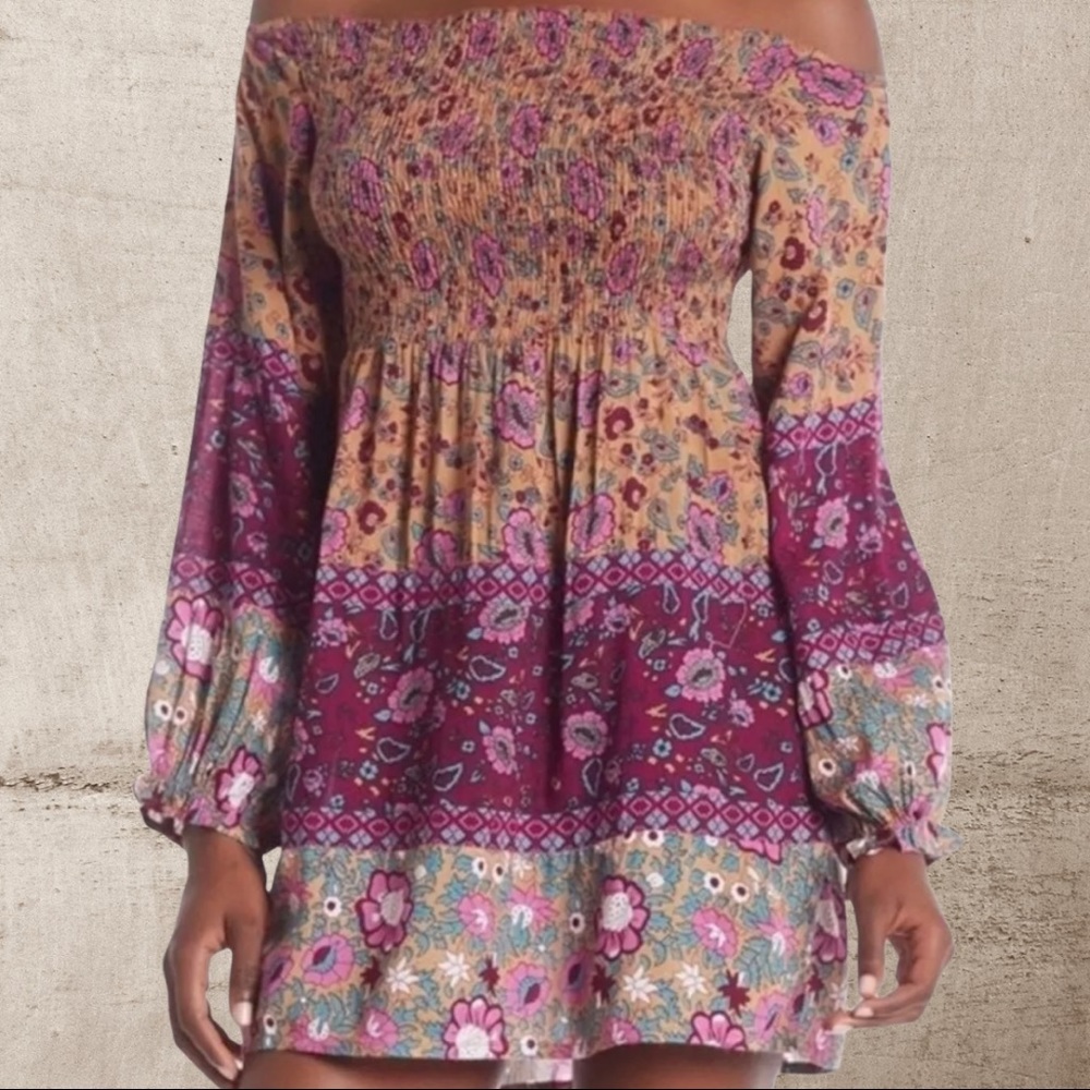 NWOT Anthro Raga Faye Off The Shoulder Dress